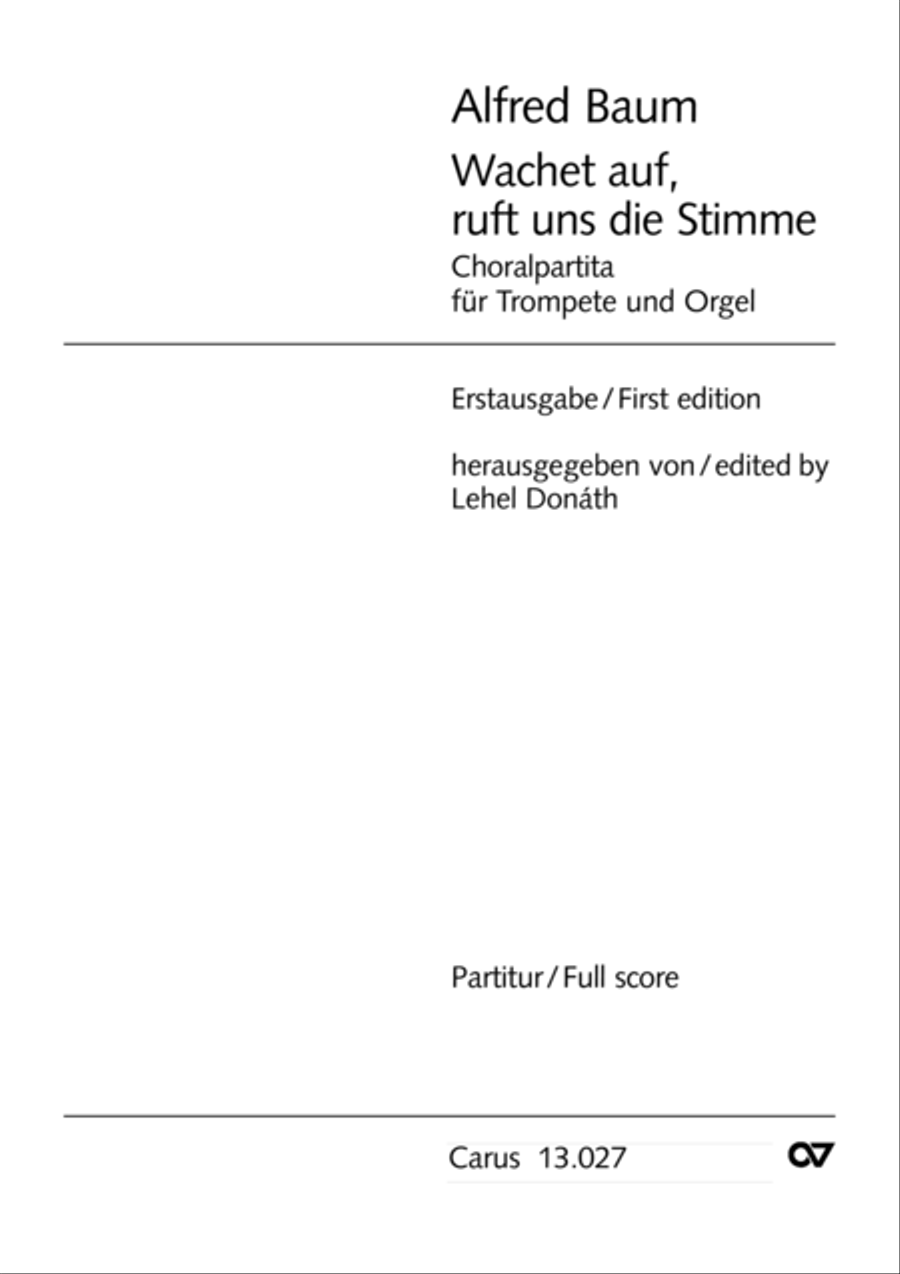 Wachet auf, ruft uns die Stimme Organ scores gallery preview page 2