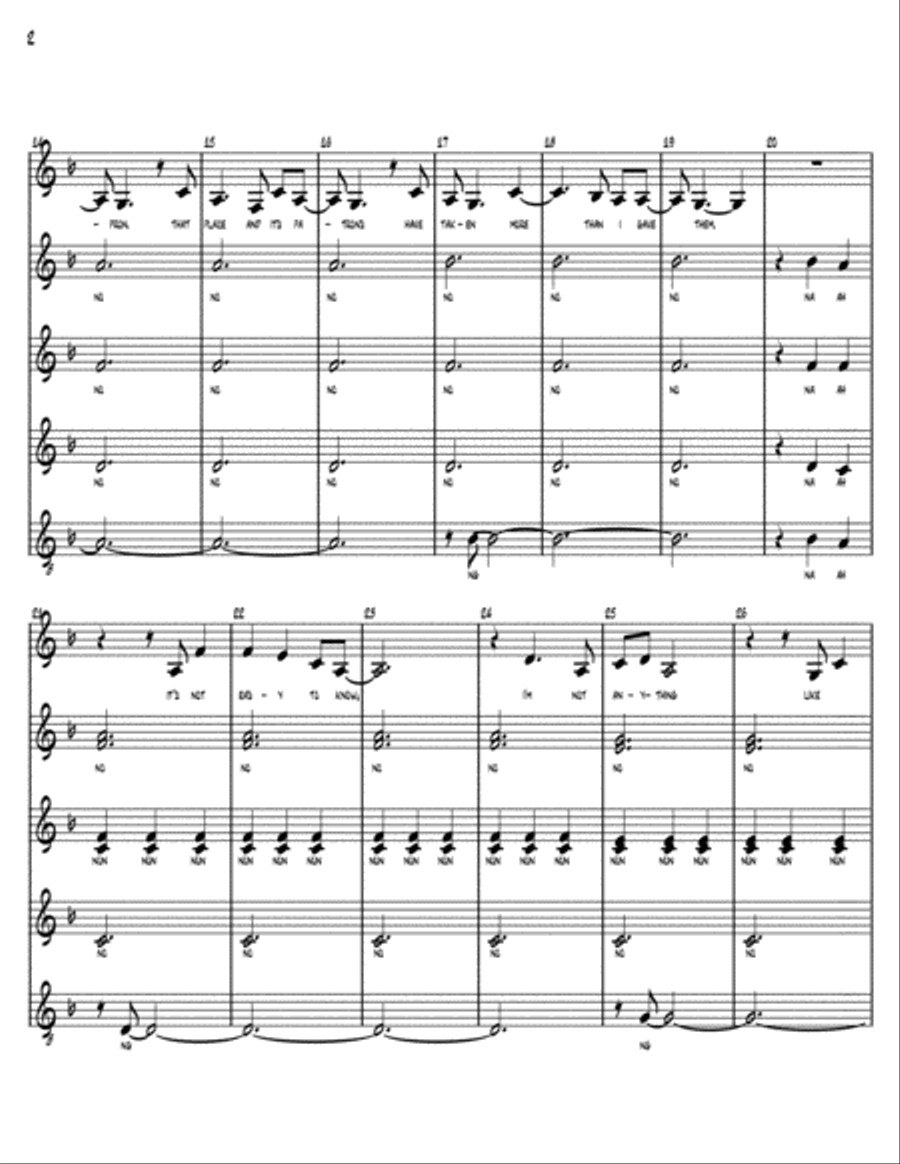 She Used To Be Mine from WAITRESS THE MUSICAL SSAA scores gallery preview page 2