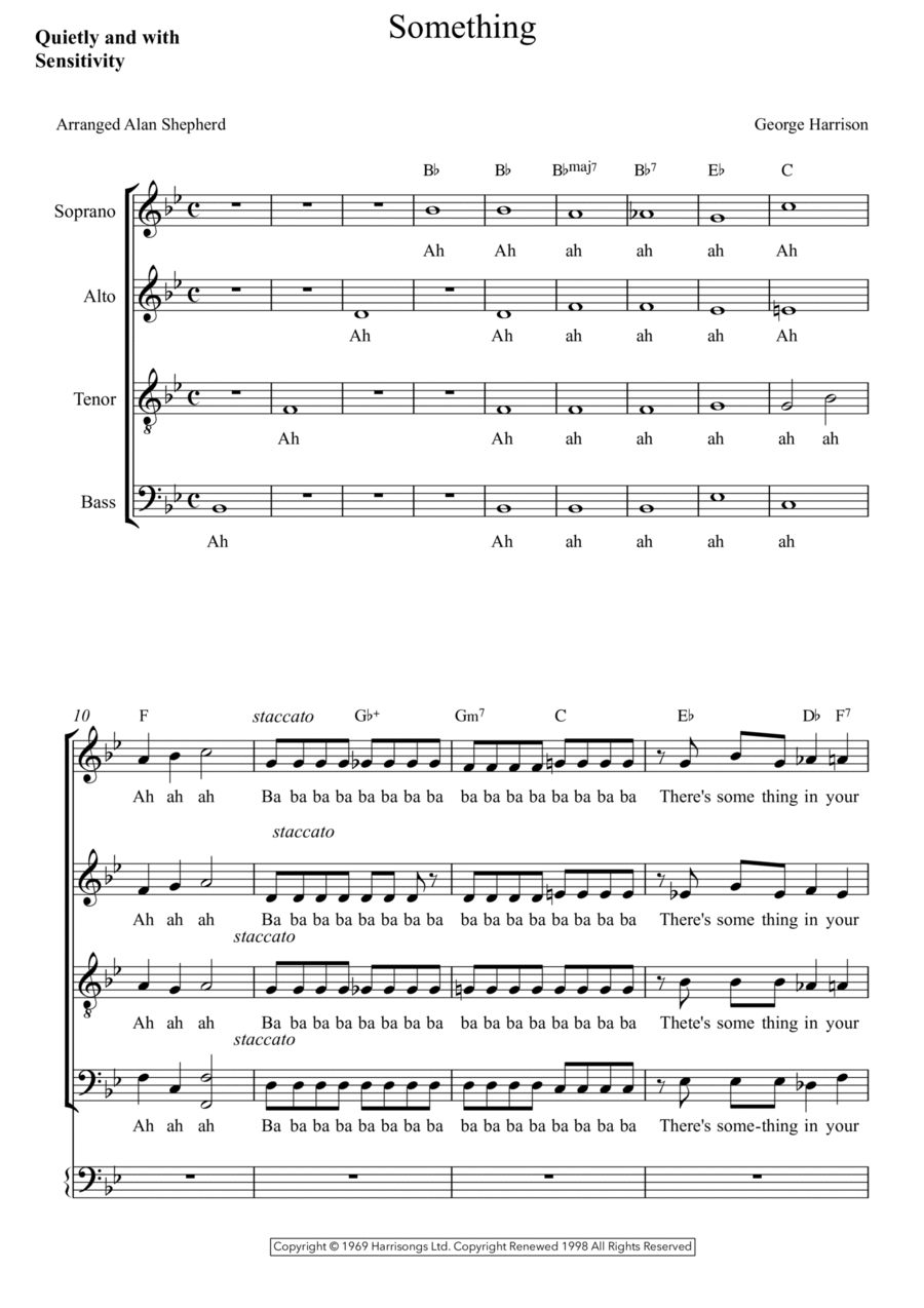 Something 4-Part scores gallery preview page 1