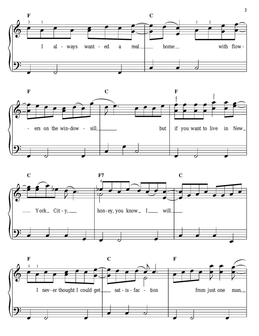 Where You Lead Where You Lead Easy Piano scores gallery preview page 3