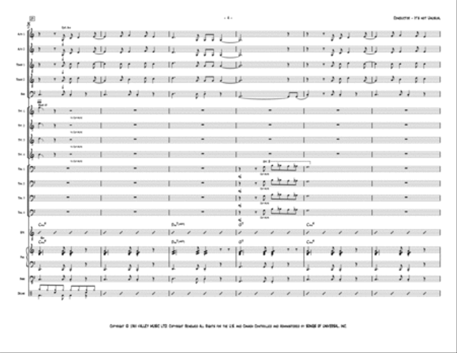 It's Not Unusual Jazz Ensemble scores gallery preview page 4