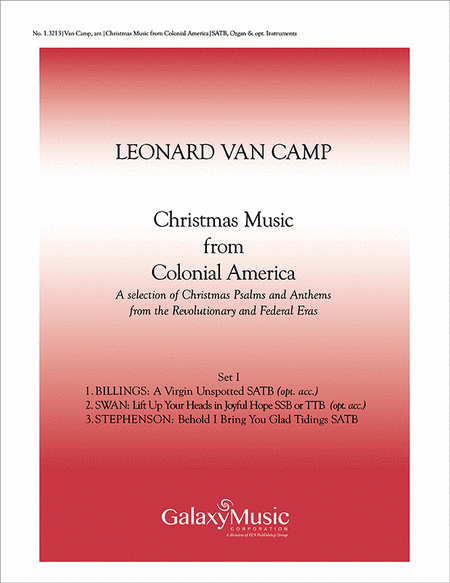 Christmas Music from Colonial America, Set I