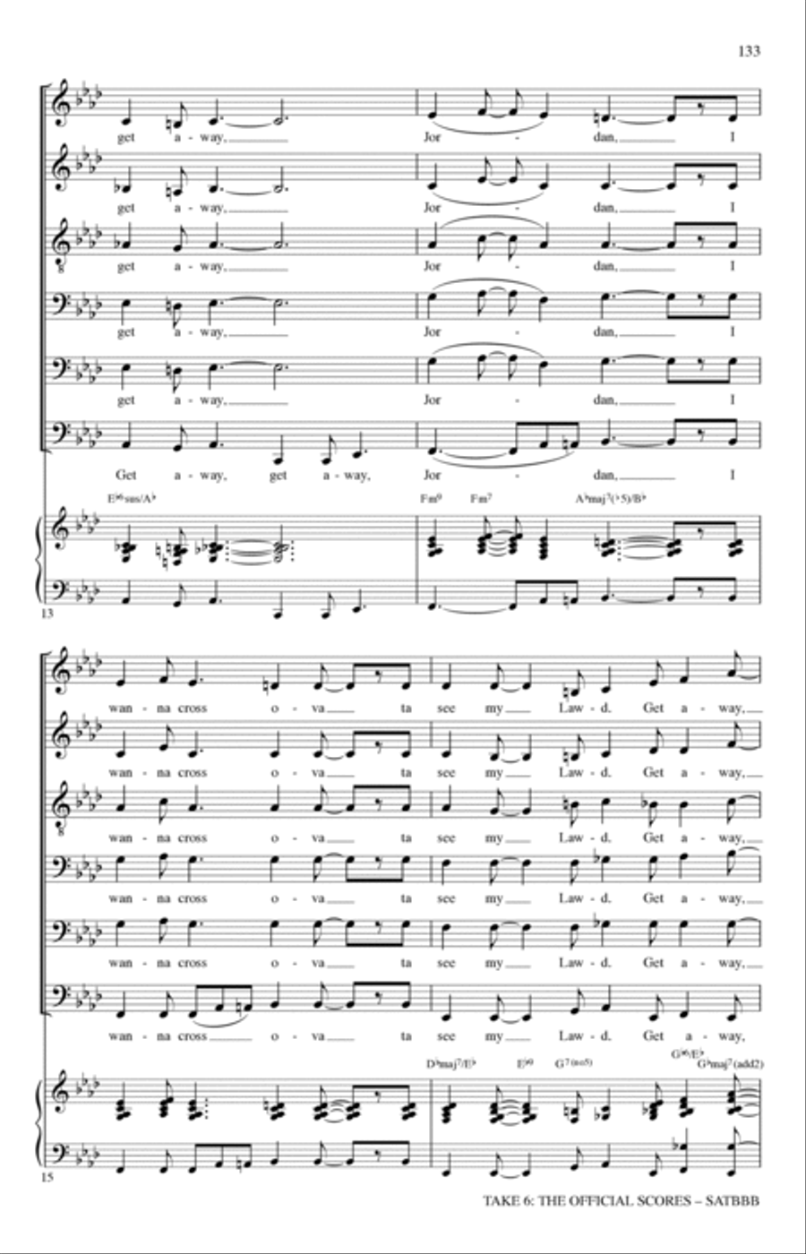 Get Away Jordan A Cappella scores gallery preview page 4