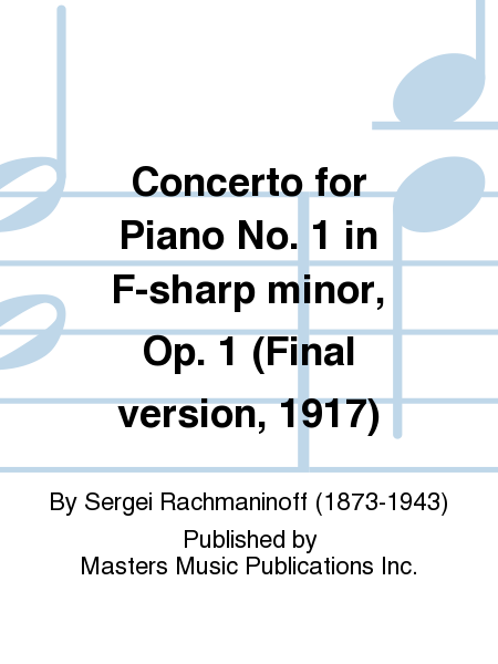 Concerto for Piano No. 1 in F-sharp minor, Op. 1 (Final version, 1917)