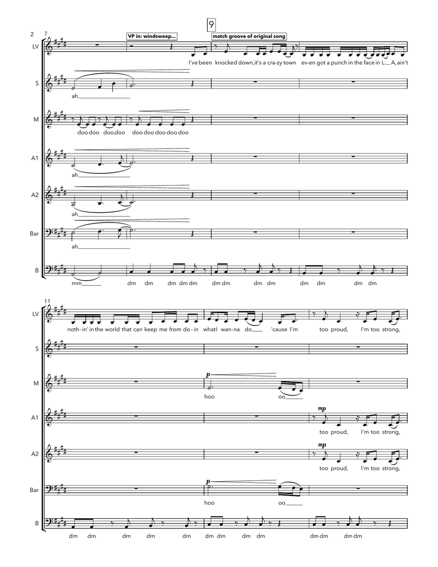 Paid My Dues A Cappella scores gallery preview page 2