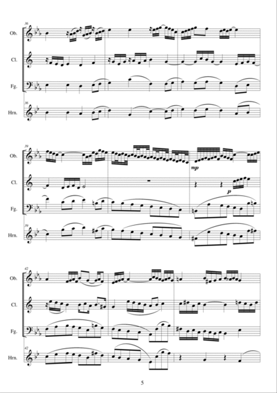 Eight movements for wind quartet - CS229 Woodwind Quartet scores gallery preview page 4