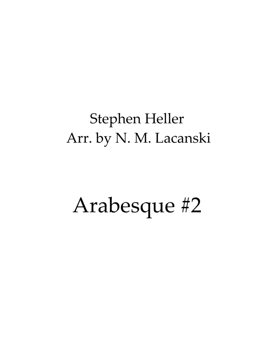 Arabesque #2 Arabesque #2 String Trio scores gallery preview page 1