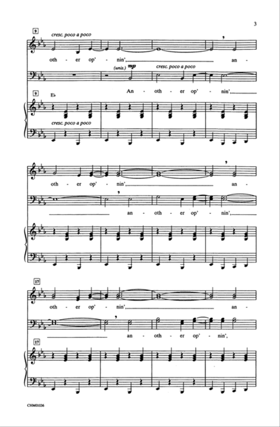 Another Op'nin', Another Show (from Kiss Me, Kate) 4-Part scores gallery preview page 3