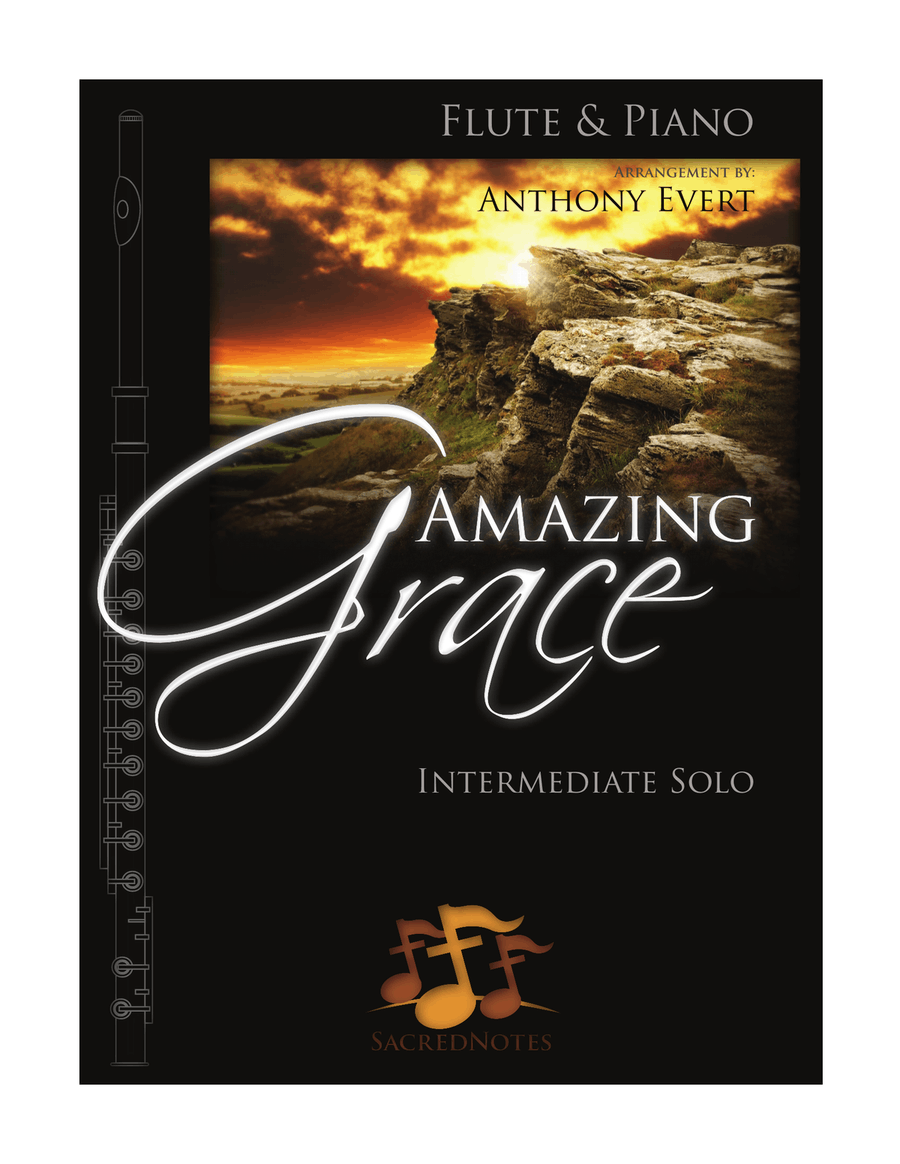 Amazing Grace-Flute & Piano Flute Solo scores gallery preview page 1