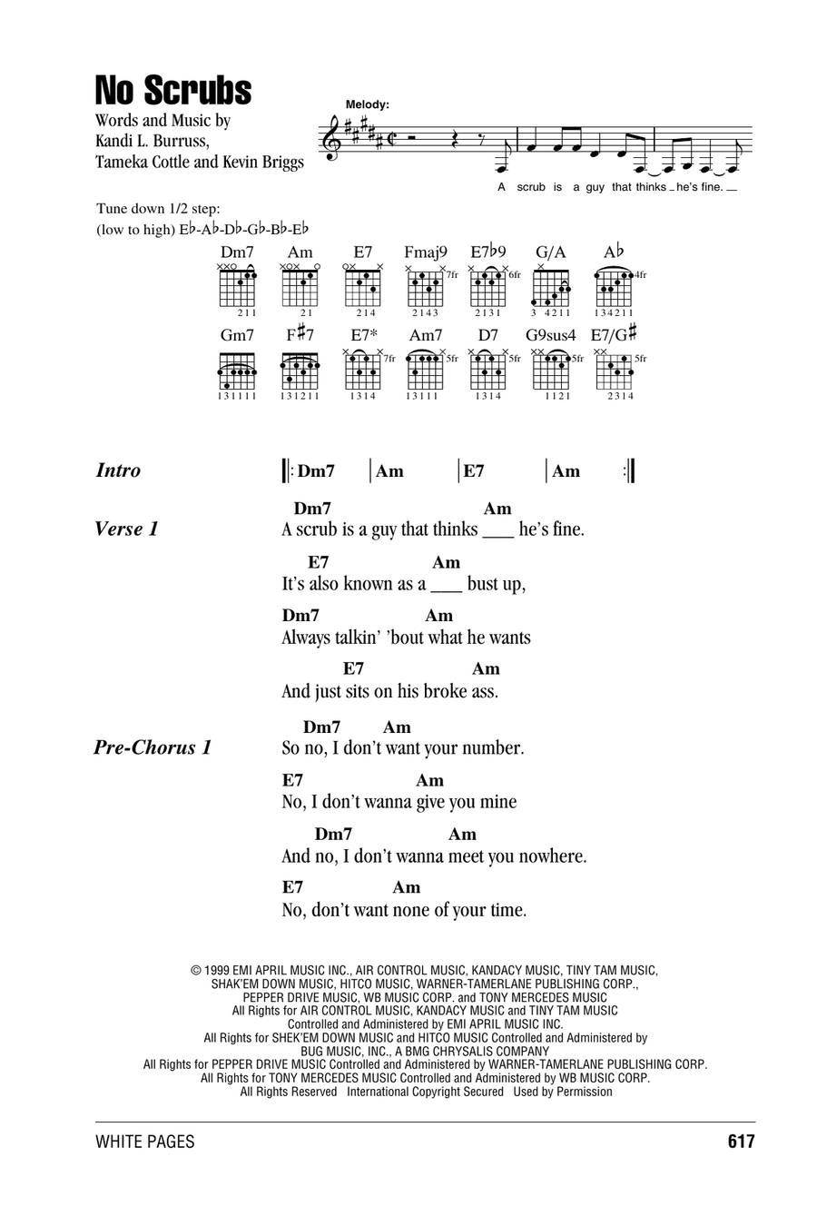 No Scrubs Acoustic Guitar scores gallery preview page 1