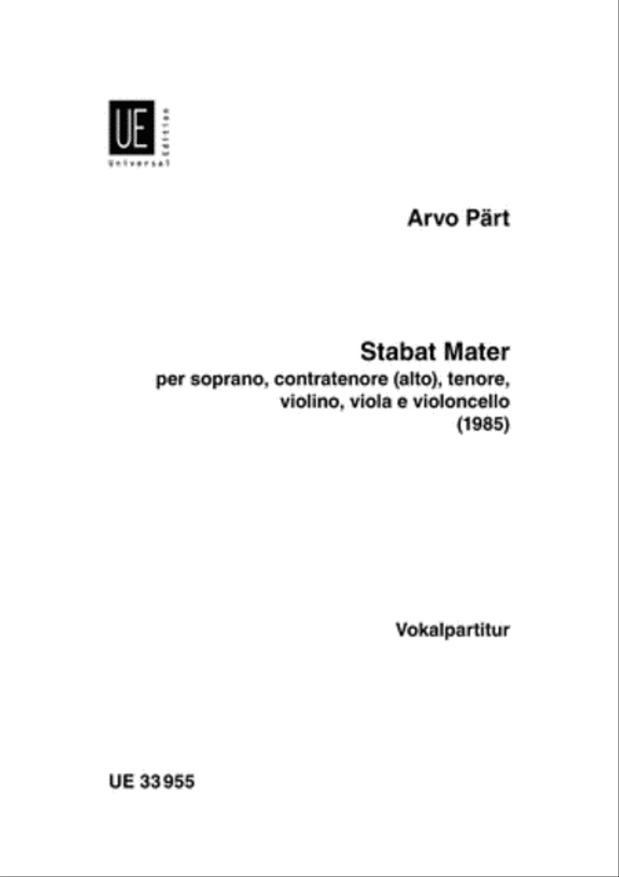 Stabat Mater Stabat Mater Choir scores gallery preview page 1