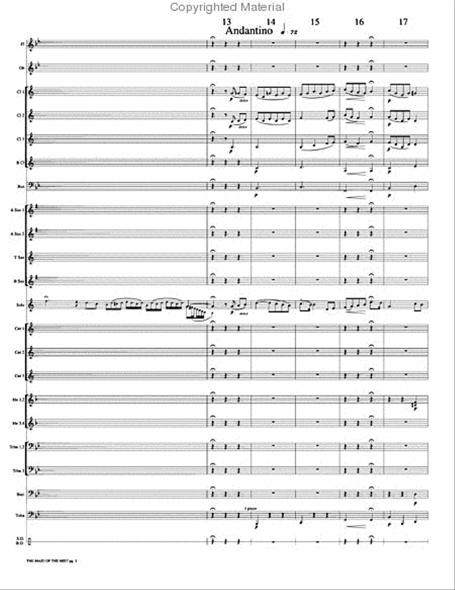 The Maid of the Mist Concert Band scores gallery preview page 6