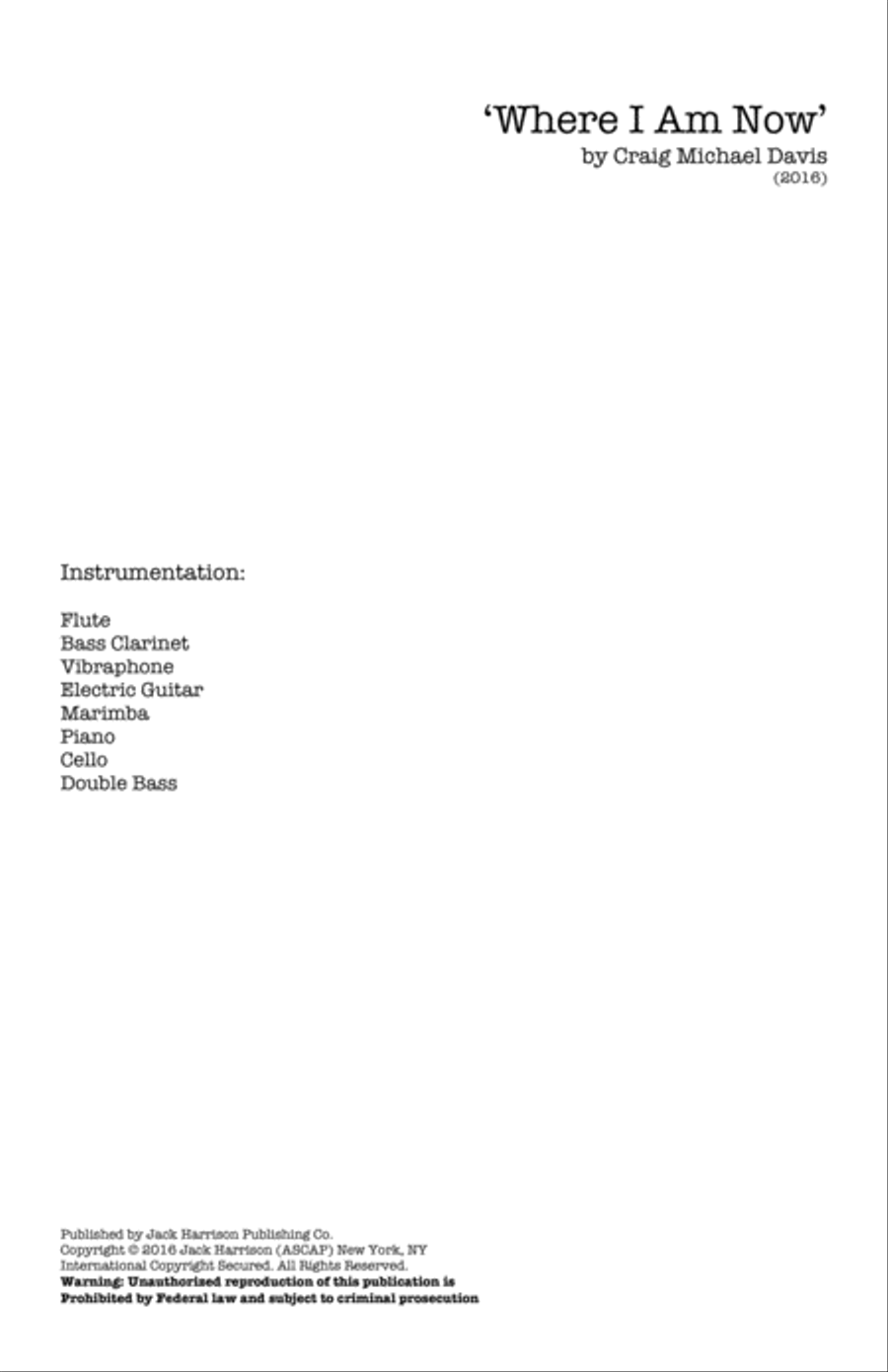 Where I Am Now Where I Am Now Large Ensemble scores gallery preview page 2
