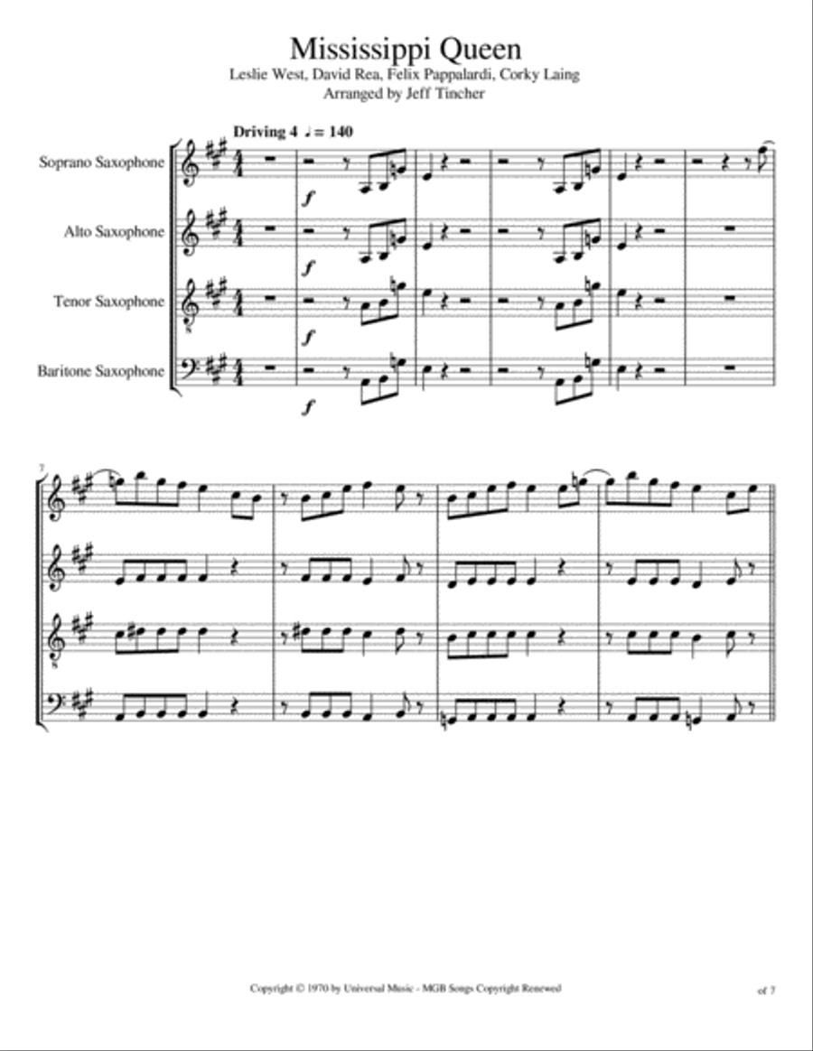 Mississippi Queen Woodwind Quartet scores gallery preview page 2