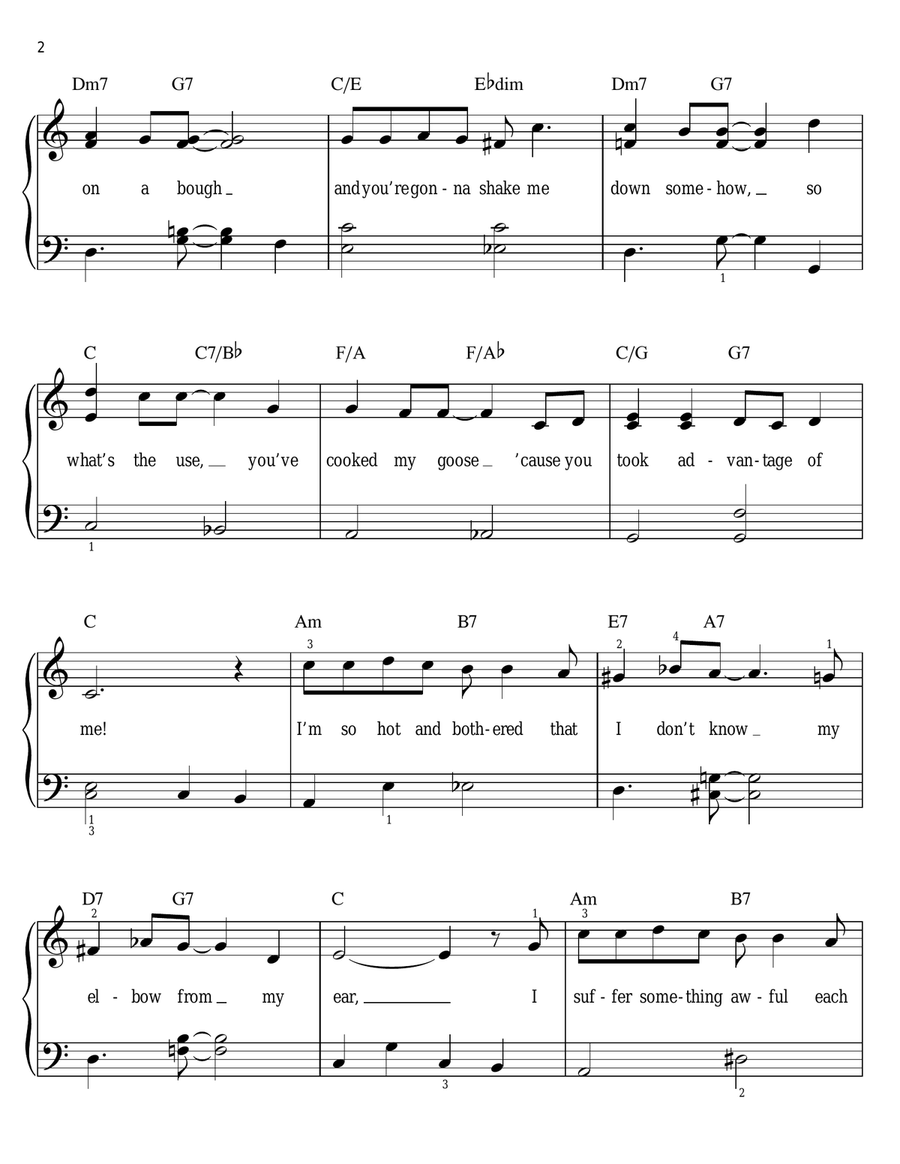 You Took Advantage Of Me You Took Advantage Of Me Voice scores gallery preview page 2