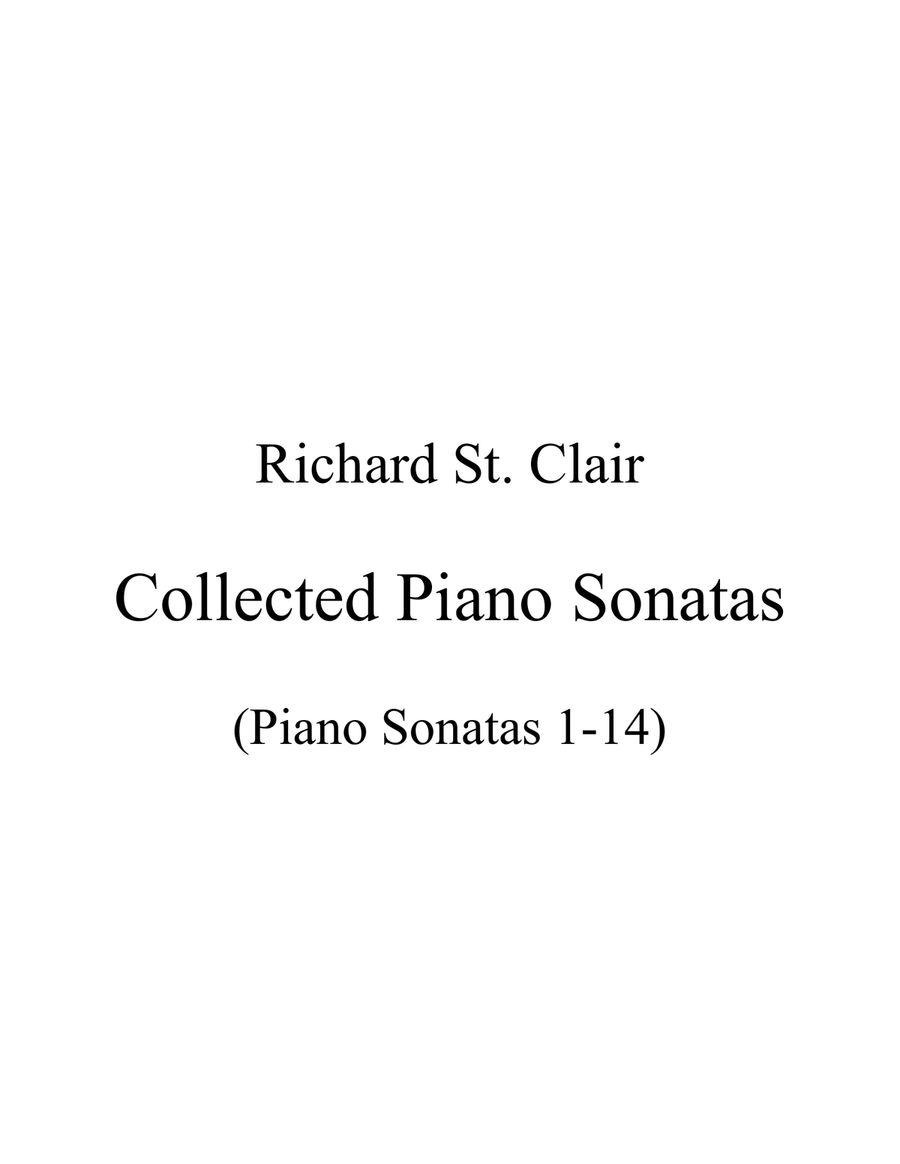 The Collected Piano Sonatas (1968-2021) Chamber Music scores gallery preview page 1