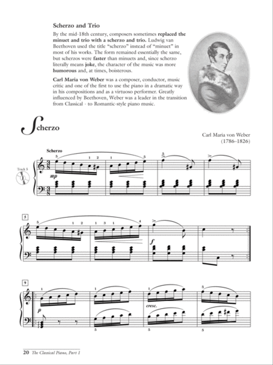 The Classical Piano: The Influence of Society, Style, and Musical trends on the Great Piano Composers Piano Solo scores gallery preview page 6