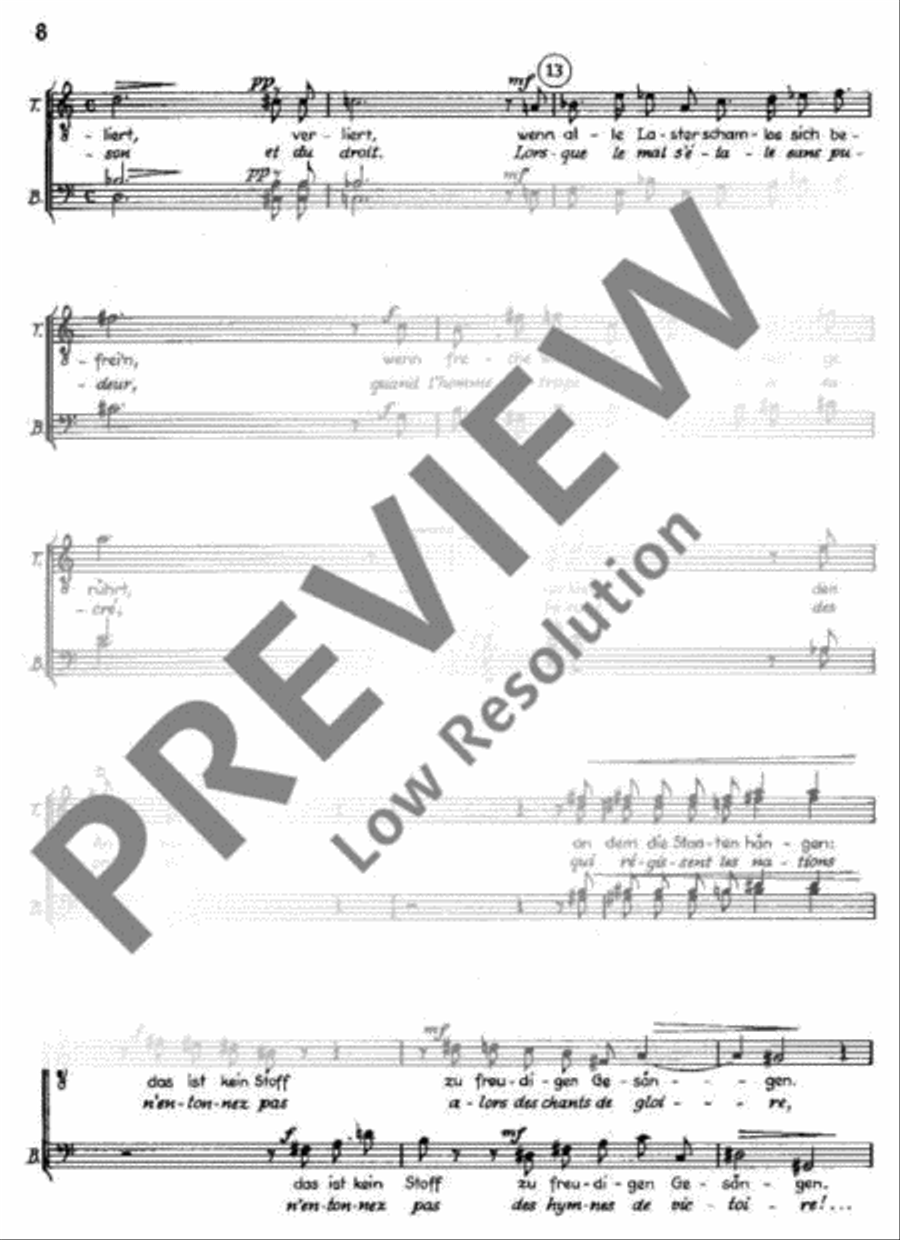 Kantate Nr. 6 4-Part scores gallery preview page 9