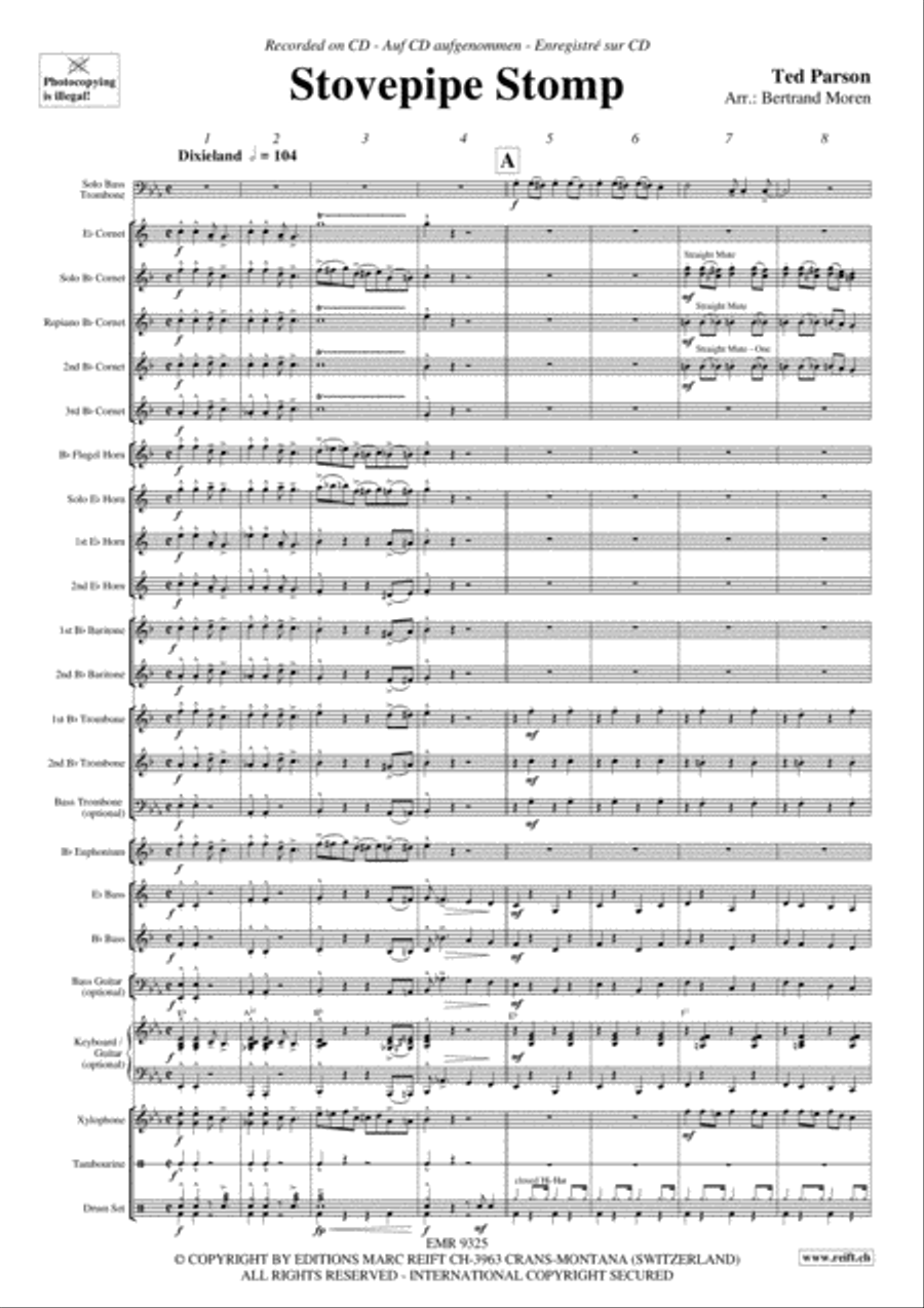 Stovepipe Stomp Brass Band scores gallery preview page 4