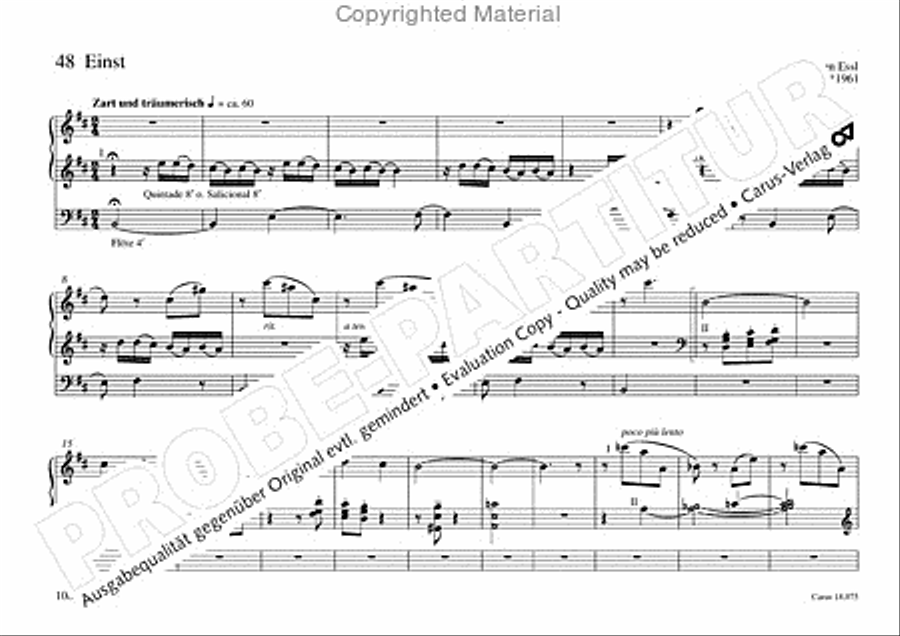Freiburger Orgelbuch: Stammteil Organ Solo scores gallery preview page 109