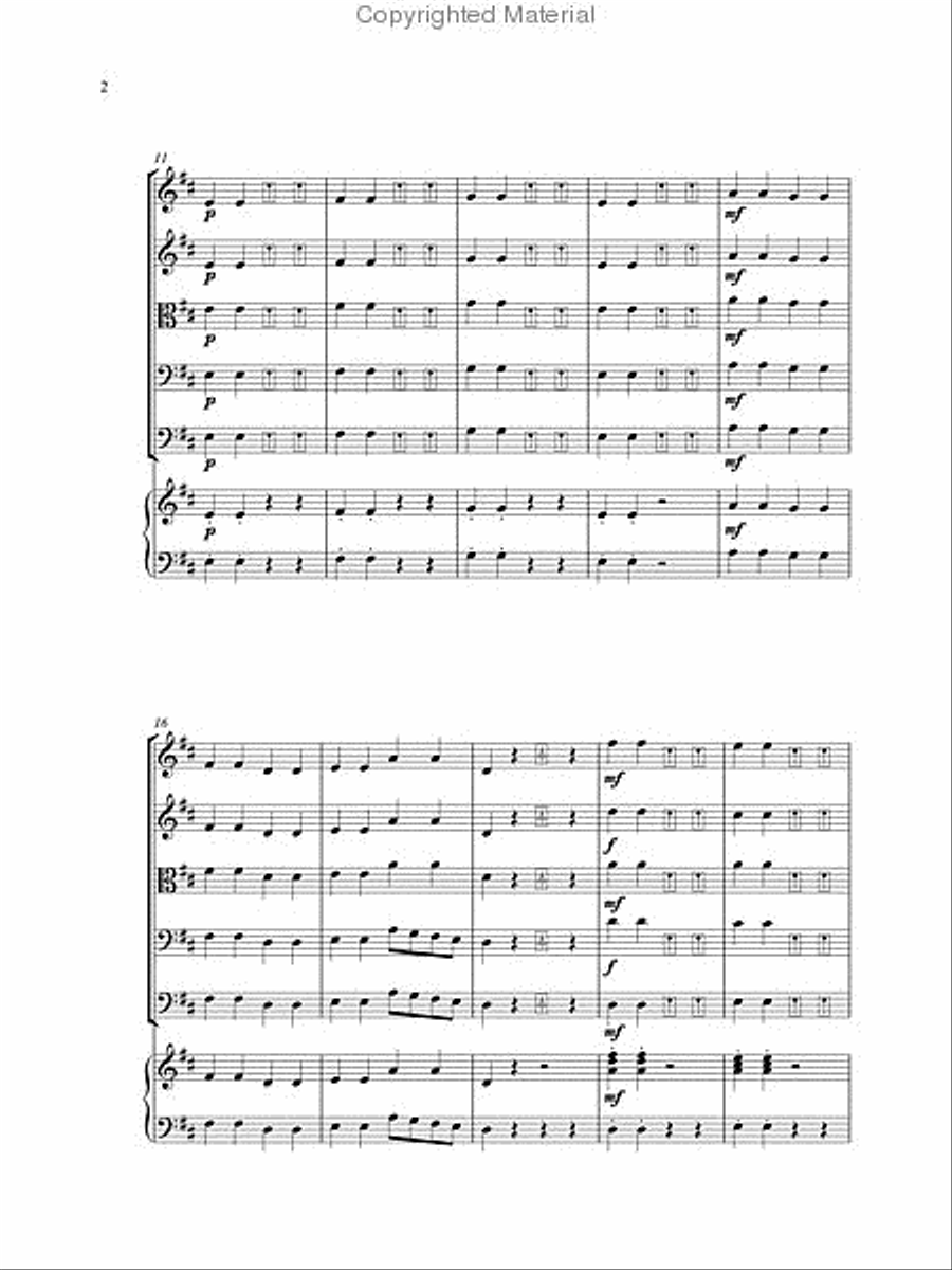 Mousey at the Door String Orchestra scores gallery preview page 4