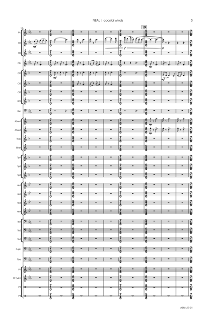 coastal winds Concert Band scores gallery preview page 6