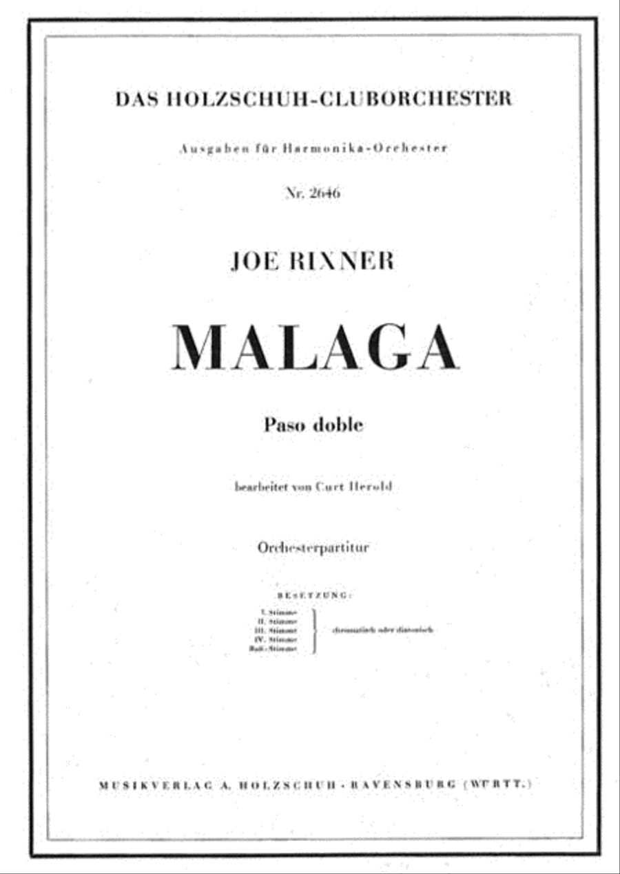 Malaga Accordion Orchestra scores gallery preview page 1