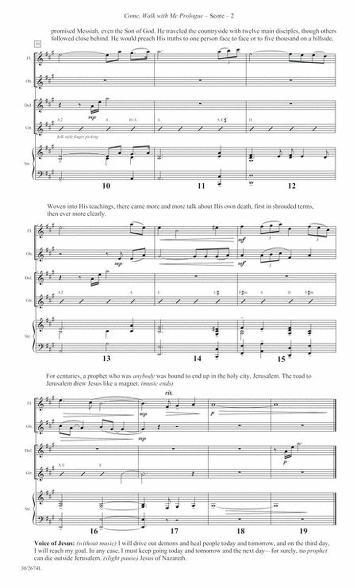 Come Walk With Me - Instrumental Ensemble Score and Parts