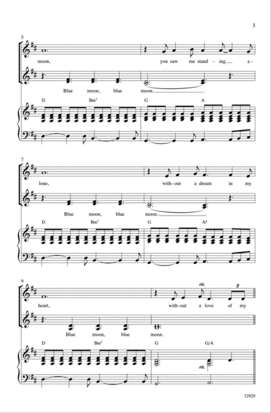 Blue Moon Women's Choir scores gallery preview page 3