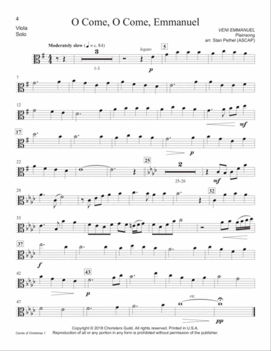 Carols of Christmas, Set 1 - Viola Piano Accompaniment scores gallery preview page 2