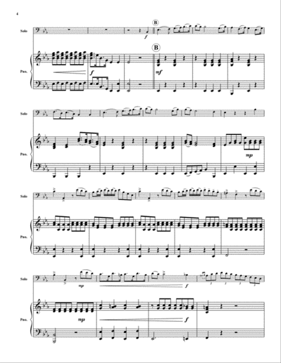 Allegro Moderato Euphonium scores gallery preview page 4