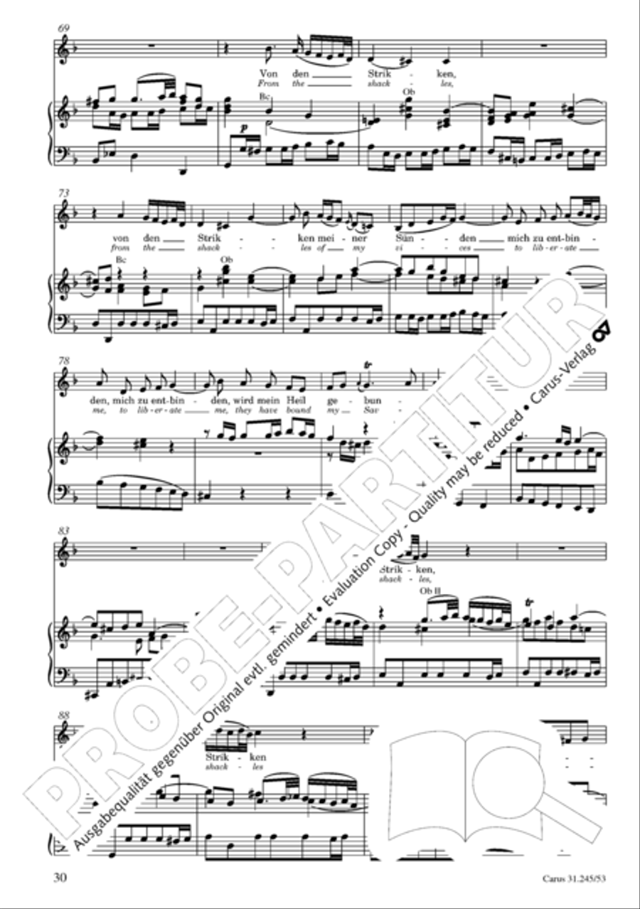 St. John Passion (Johannes-Passion) 4-Part scores gallery preview page 31