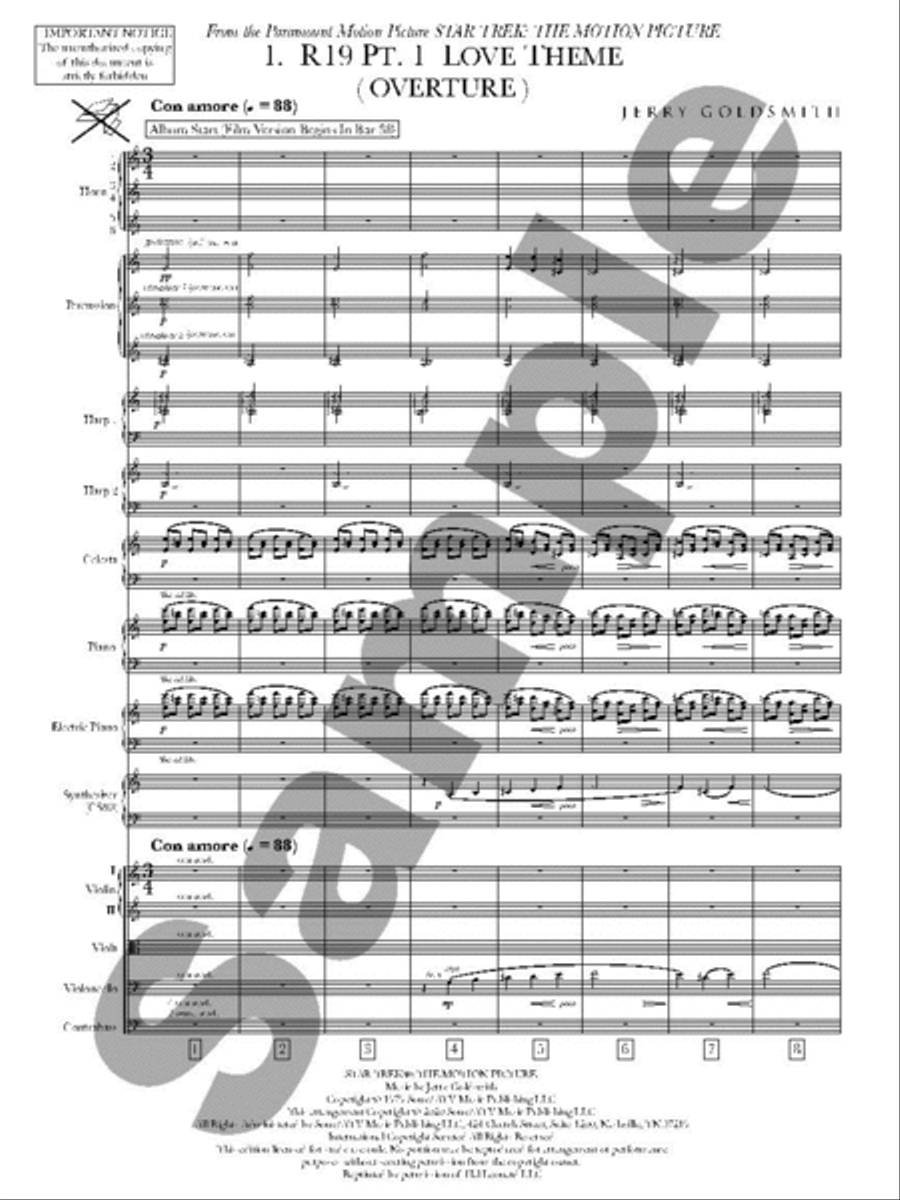 Star Trek: The Motion Picture Orchestra scores gallery preview page 5