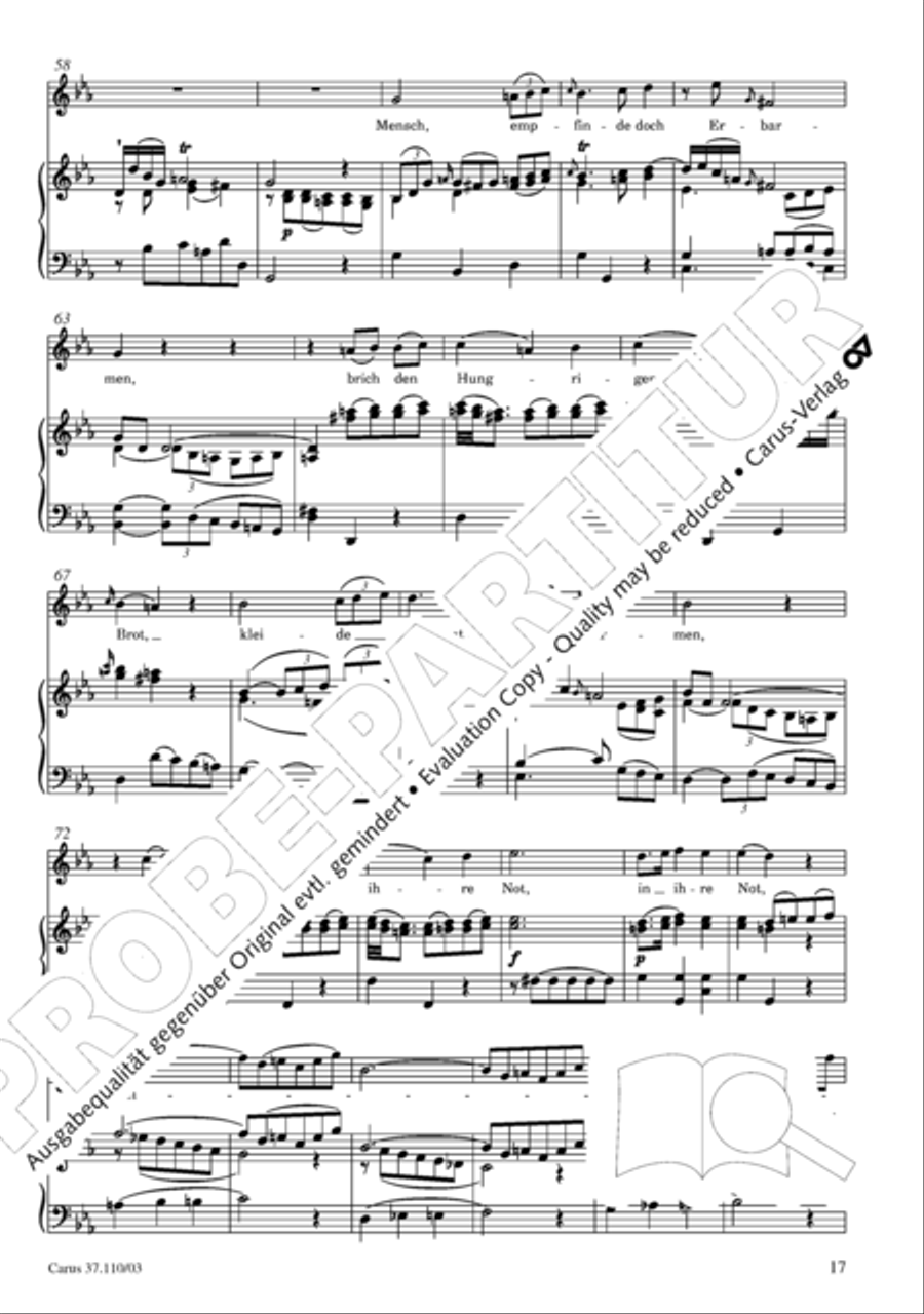 Markuspassion. Werkausgabe Reihe 1, Bd. 7 (Homilius) 4-Part scores gallery preview page 24