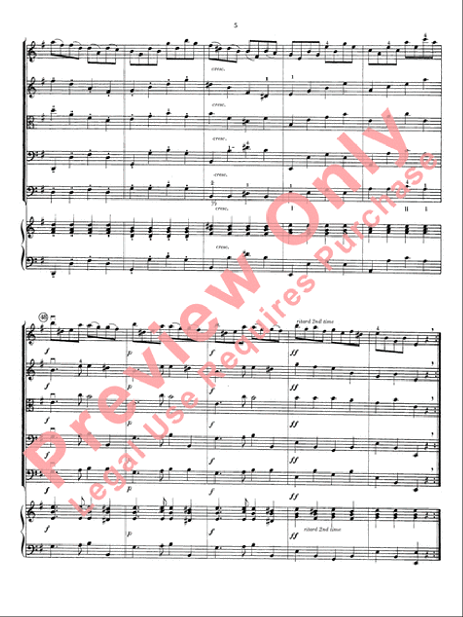 Concerto in E minor String Orchestra scores gallery preview page 8