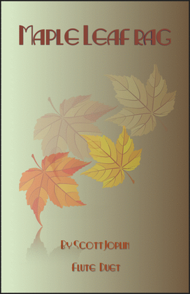 Book cover for Maple Leaf Rag, by Scott Joplin, Flute Duet