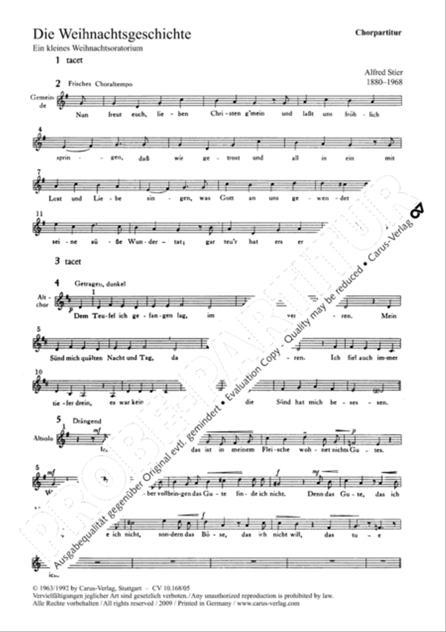 The Christmas Story (Die Weihnachtsgeschichte) SSA scores gallery preview page 2