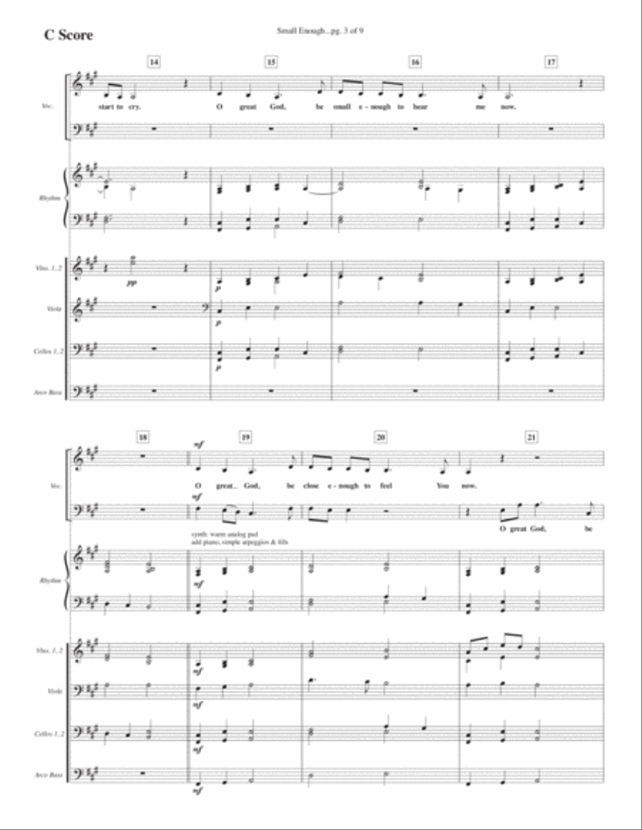 Small Enough Small Ensemble scores gallery preview page 3