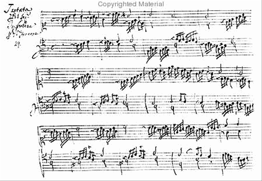 Keyboard works - Parts I & 2. Autograph MS, 1702. Harpsichord scores gallery preview page 3