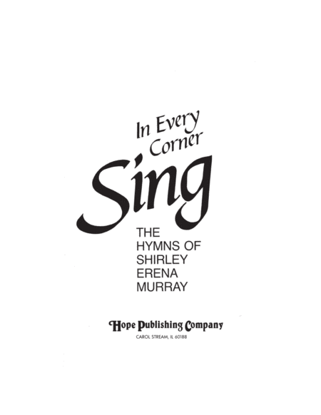 In Every Corner Sing