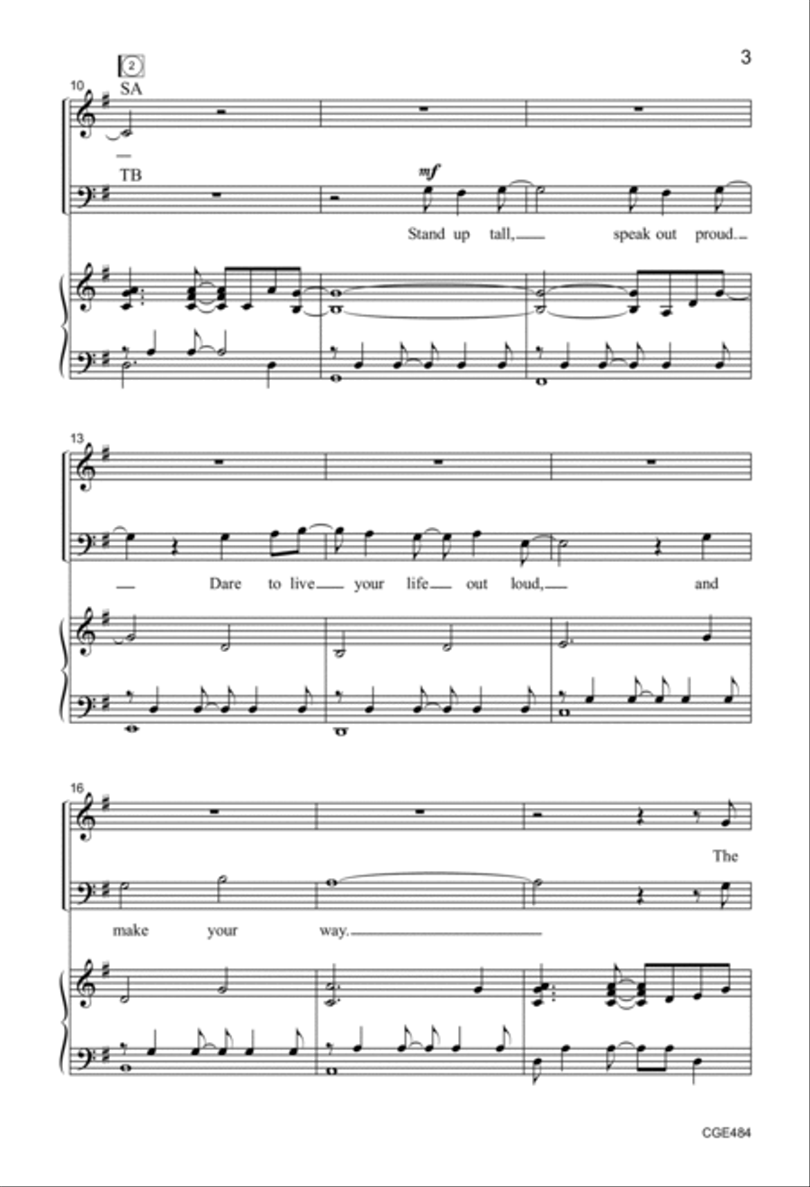 You Are a Yes! 4-Part scores gallery preview page 3