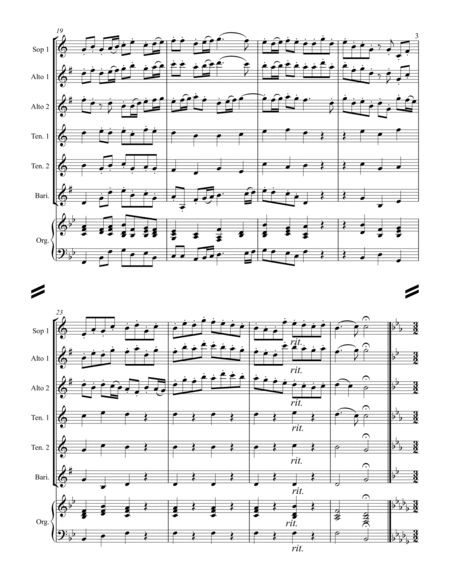 Purcell - Trio Sonata No.9 (for Saxophone Quintet SATTB or AATTB) image number null