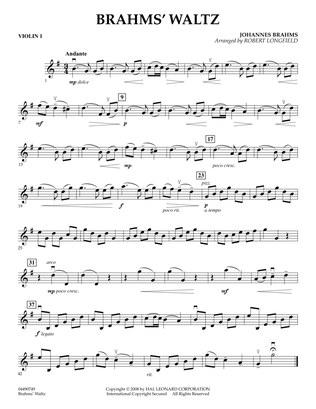 Brahms' Waltz - Violin 1