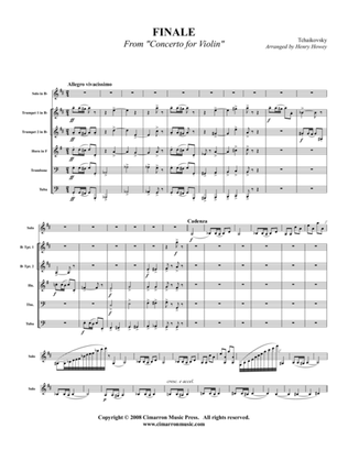 Finale from Violin Concerto