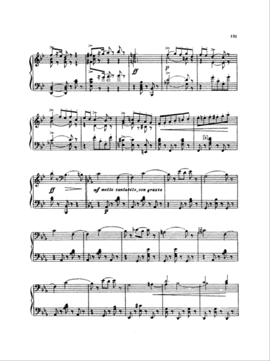Tchaikovsky: Eighteen Piano Pieces, Op. 72; Aveu Passionne; Valse, Op. 40, No. 9, 1st Version Piano Solo scores gallery preview page 4