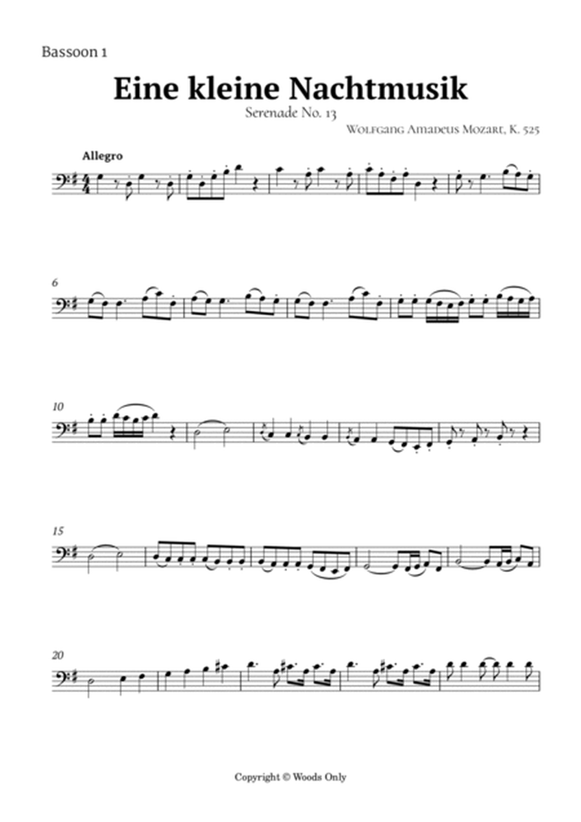 Eine kleine Nachtmusik in G Major by Mozart K 525 for Bassoon Trio image number null