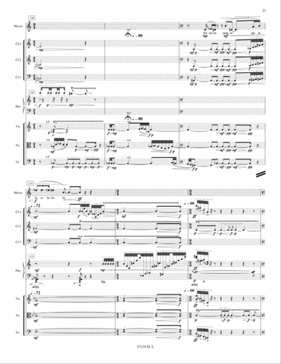 La morte meditata Mezzo-Soprano Voice scores gallery preview page 3