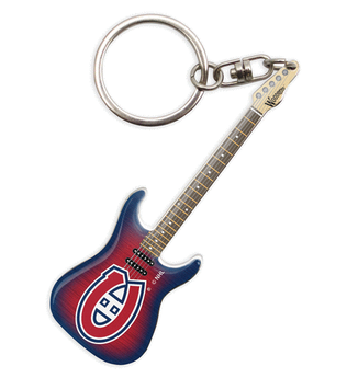 Montreal Canadiens Electric Guitar Keychain