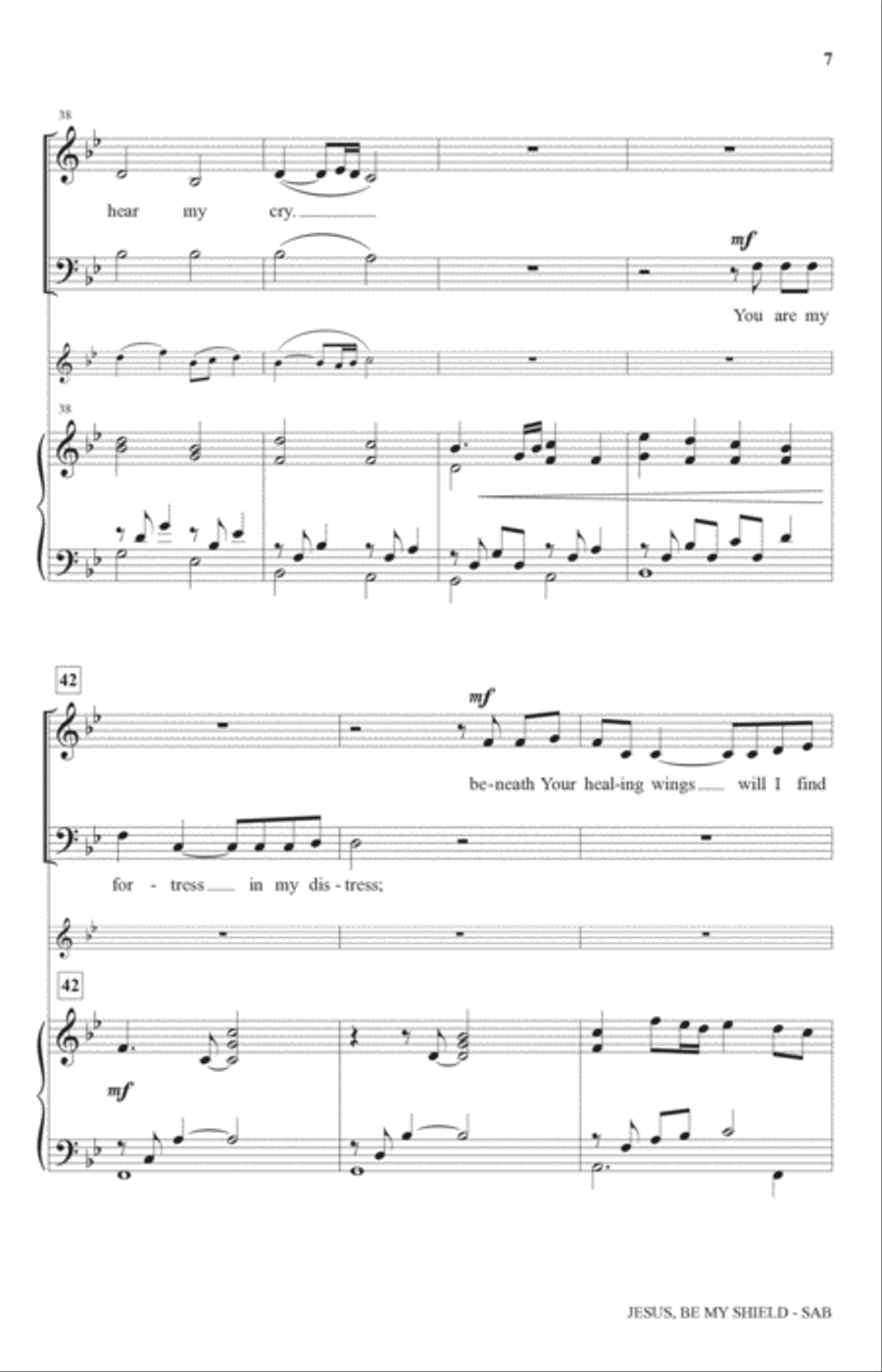 Jesus, Be My Shield (arr. Charles McCartha) 3-Part scores gallery preview page 6