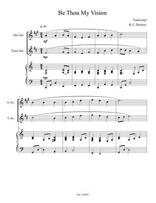 Be Thou My Vision (Alto and Tenor Sax Duet with Piano Accompaniment)